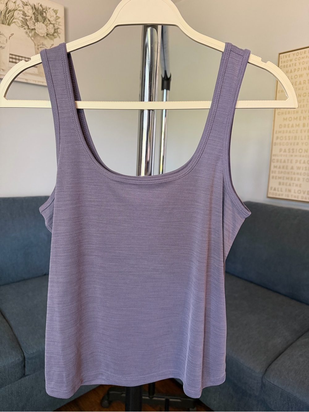 Athleta Lavender Scoop Neck Tank Top